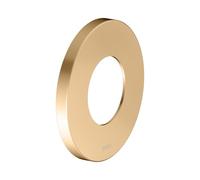 Rosace murale KEUCO IXMO 59556250091 ronde, surdimensionnée, pour mitigeur de douche Ventile et thermostat, Ø 10,5 cm, laiton brossé
