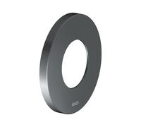 Rosace murale KEUCO surdimensionnée pour robinets et mitigeurs thermostatiques de douche encastrés, ronde, 59553, 59556130091, Couleur: Chrome noir brossé
