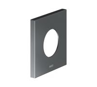 Rosace murale KEUCO surdimensionnée pour vannes et robinets de douche thermostatiques encastrés, carrée, 59556130092, Couleur: Chrome noir brossé