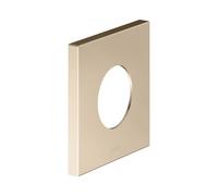 Rosace murale KEUCO surdimensionnée pour vannes et robinets de douche thermostatiques encastrés, carrée, 59556030092, Couleur: bronze brossé