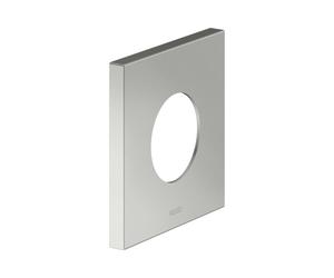 Rosace murale KEUCO surdimensionnée pour vannes et robinets de douche thermostatiques encastrés, carrée, 59556060092, Couleur: acier inoxydable