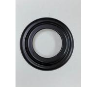 Rosace noire pour poêles à granulés et tube noir pour cheminée (D 100 mm)