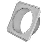 Rosace pour conduit de cheminée, diamètre 130 mm, galvanisée, avec bride pour habillage mural