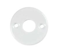 Rosace ronde bec-de-cane pour poignée - porcelaine blanche - 48 mm MÉRIGOUS