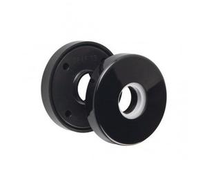 rosaces bec-de-cane pour poignée - nylon - noir RAL 9005 - ZD NORMBAU