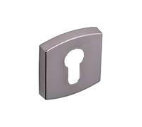 Rosaces carrées clé L pour clé simple - aluminium noir diamant - Muze VACHETTE