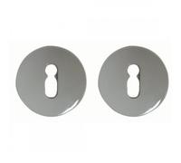 rosaces clé L pour clé simple - nylon - gris Manhattan - ZD NORMBAU