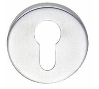 Rosaces ronde clé I pour cylindre - inox 304 - série 19 NORMBAU
