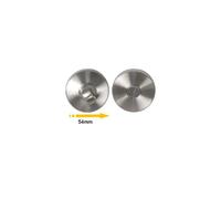 Rosaces rondes à condamnation pour porte - Inox brossé