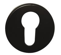 Rosaces rondes clé I pour cylindre - aluminium noir mat - Meudon CADAP