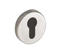 Rosaces rondes clé I pour cylindre - inox 304 brossé - Ovalis VACHETTE