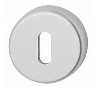 Rosaces rondes clé L pour clé simple - gamme Hoppe - aluminium argent HOPPE