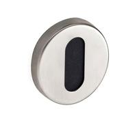 Rosaces rondes clé L pour clé simple - inox 304 brossé - Ovalis VACHETTE