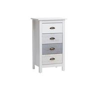 ROSALIA - Chiffonnier 4 Tiroirs Bois Aspect Vieilli -