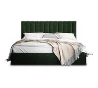 Rosario - lit coffre - 180x200 - sommier inclus - en velours - Vert Vert G