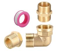 Roscid G1/2 Ensemble de Raccord Fileté Laiton 3PCS Ensemble