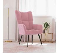 (Rose)Chaise individuel relax contemporain - SIGNOR - Fauteuil de relaxation Rose Velours 585986