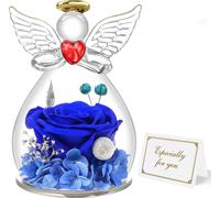 Rose éternelle Ange cadeau maman grand-mère boîte bleue