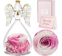 Rose éternelle Ange Figure Boîte cadeau - Noël Saint-Valentin Cadeau d'anniversaire