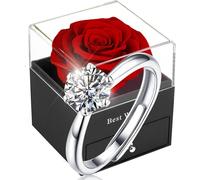 Rose éternelle Boîte cadeau pour femme Fête des mères Saint-Valentin