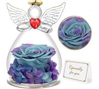 Rose éternelle Figurine d'ange Cadeau pour femme Fête des mères Saint-Valentin