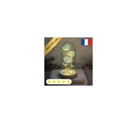Rose Éternelle LED Durable Résistant sous Dôme Cadeau Saint Valentin Noël Mères