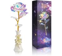 Rose Eternelle Or 24K Plaqué - Cadeau Maman Femme Petite Amie - Noël Fête des Mères Saint Valentin Anniversaire