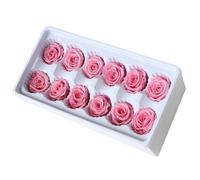 Rose Immortelle Stabilisée 12 Pièces en Boîte, Décoration de Mariage | Fleur Préservée, Ambiance Romantique, Usage Festival et Centre de Table, Présent pour Décorateurs et Invités