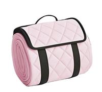 Rose Matelas de pique-nique extérieure, imperméable, épaisse, isolante, pliable, lavable en machine, tissu uni pour camping