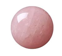 Rose Quartz Crystal Sphere Ball Stone Gemstone Sculpture Figurine for Home Decorative Divination or Feng Shui and Fortune,55-60mm