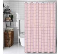 Rose Rideau Douche 120x180cm Rideau de Douche Treillis Shower Curtain - Impression Polyester Tissu - avec 12 Crochets - Tissu Lavable en Machine - Imperméable - pour Salle de Bain - Hôtel D#894