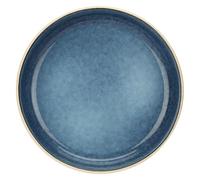 Rose&Tulipani Assiette creuse bleue en grès Diamètre 21 cm