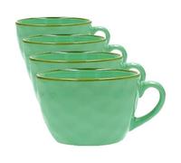 ROSE & TULIPANI - Tasse petit déjeuner Concert Vert eau (Lot de 4)