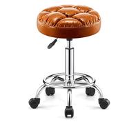 ROSEEONNE Tabouret à roulettes pivotant Tabouret Roulant Robuste | Avec roues réglables en hauteur for le bar de cuisine de bureau à domicile tabouret roulettes