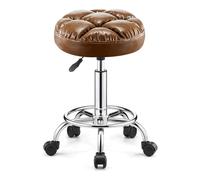 ROSEEONNE Tabouret à roulettes pivotant Tabouret Roulant Robuste | Avec roues réglables en hauteur for le bar de cuisine de bureau à domicile tabouret roulettes