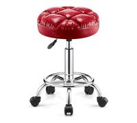 ROSEEONNE Tabouret à roulettes pivotant Tabouret Roulant Robuste | Avec roues réglables en hauteur for le bar de cuisine de bureau à domicile tabouret roulettes