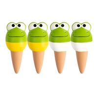 RoseFlower 4 Pack Arrosage Plante Interieur, Oyas a Planter Terre Cuite Extérieur, Ollas Terre Cuite, OYA Arrosage, Arrosage Jardinière, Pot en Terre Cuite -Forme de Grenouille