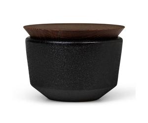 Rosendahl Pot à sel avec couvercle Rå 15 cl Noir