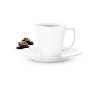 Rosendahl Tasses à café avec soucoupe Grand Cru Soft 26 cl lot de 4 Blanc