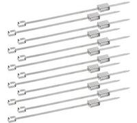 Rosenstein & Söhne : 12 brochettes à barbecue XXL avec poussoir coulissant G