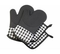 Rosenstein & Söhne 2 gants en silicone et 2 maniques pour sortir les plats chaud du four