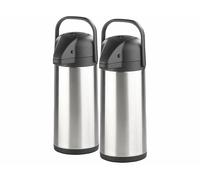 Rosenstein & Söhne 2 pichets isothermes à double paroi en acier inoxydable - 3 L