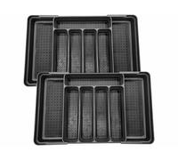 Rosenstein & Söhne 2 rangements à couverts extensibles pour tiroirs 52,5 x 33,5 x 5,5 cm