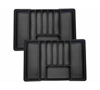 Rosenstein & Söhne 2 rangements à couverts extensibles pour tiroirs 59 x 42 x 5,5 cm