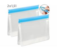 Rosenstein & Söhne 2 sachets de conservation / congélation réutilisables à fond plat - 1,5 L