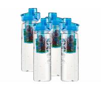 Rosenstein & Söhne 4 gourdes avec conteneur pour herbes et fruits 800 ml - Bleu
