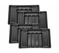 Rosenstein & Söhne 4 rangements à couverts extensibles pour tiroirs 52,5 x 33,5 x 5,5 cm