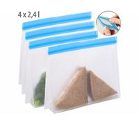 Rosenstein & Söhne 4 sachets de conservation / congélation réutilisables - 2,4 L