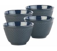 Rosenstein & Söhne 4 tasses à thé style Arare japonais - Noir