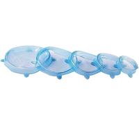 Rosenstein & Söhne 5 couvercles extensibles en silicone 7/10/12/15/17 cm